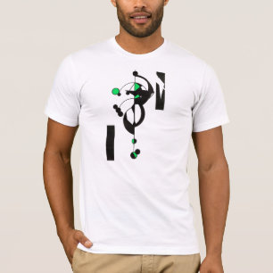 Camiseta Camisa-T de Design Verde Masculina
