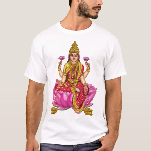 Camiseta Camisa-T de Deusa Lakshmi Men (Frente)
