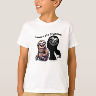 Camiseta Camisa-T de Dia das Bruxas com Nervosismo Assustad