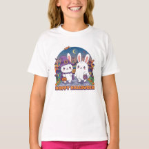 Camisa-T de Dia das Bruxas de Bunnies ou Tratadore
