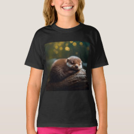 Camiseta Camisa-T De Dormir Cuja Fenda Dorme É Bela - Camis