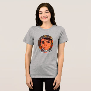 Camiseta Camisa-T de dupla-blenda, Canvas, goma-laca
