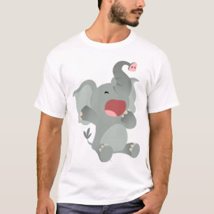 Camiseta Camisa-T de elefante infantil com sabor doce