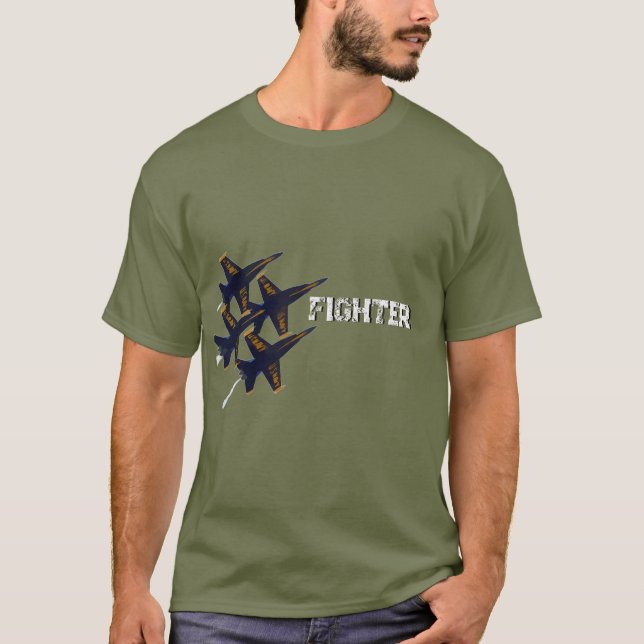 Camiseta Camisa-T de Espírito de Combate | Negrito (Frente)