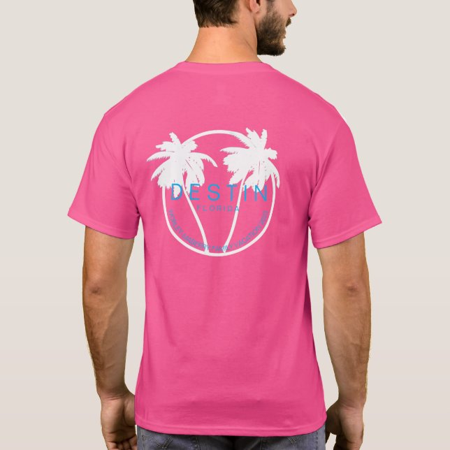 Camiseta Camisa-T de férias cor-de-rosa 2023 (Verso)