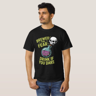 Camiseta Camisa-T De Frasco De Poção Do Medo