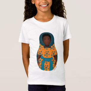 Camiseta Camisa-T de garotas de Matryoshka em Uganda