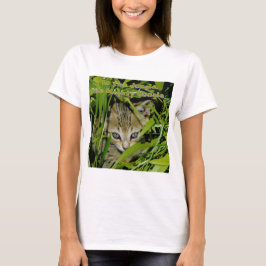 Camiseta Camisa-T de Gato Selvagem
