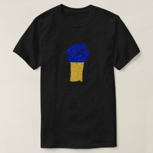 Camiseta Camisa-T de Glitter de Força Ucraniana