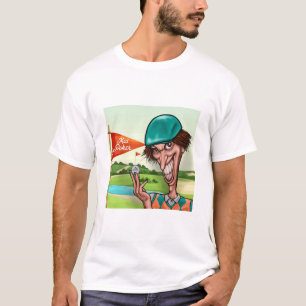 Camiseta Camisa-T de Golf Pazzo Masculina