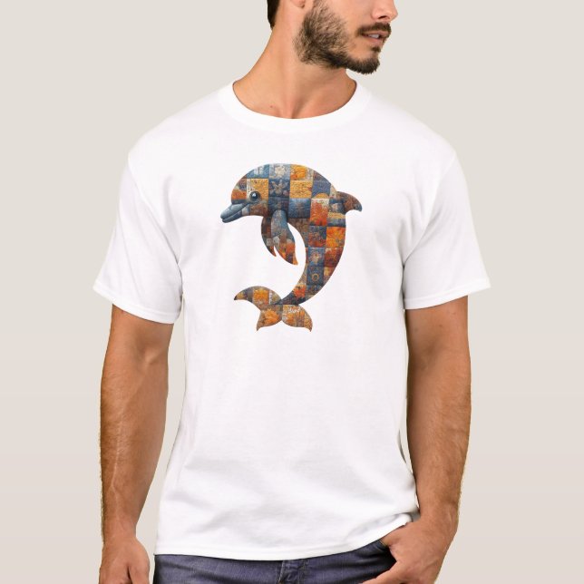 Camiseta Camisa-T de golfinho (Frente)