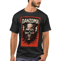 Camisa-T de Grafite DANZDMA - CRÂNIO