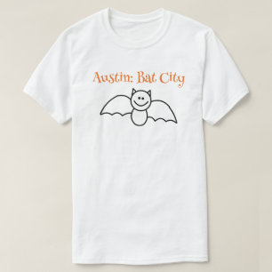 Camiseta Camisa-T de Homens da Cidade do Bat CISV Austin
