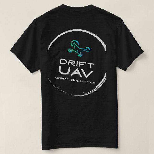 Camiseta Camisa-T de homens da DriftUAV - Estilo 2 (Verso do Design)
