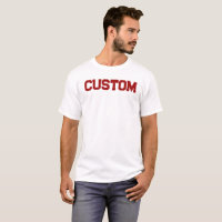 Camisa-T de Homens da Universidade CLIENTE, branca