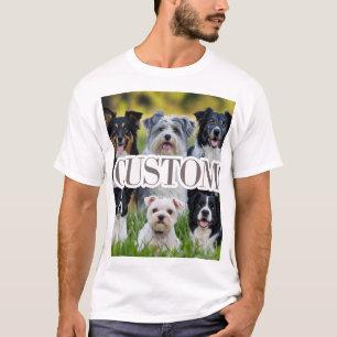 Camiseta Camisa-T de Homens Personalizados e Bonitos