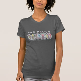 Camiseta Camisa-T de humor com Dia de as mães floral