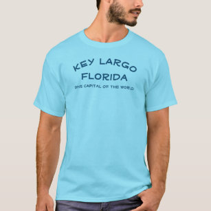 Camiseta Camisa-T de Largo, Flórida, Chaves Masculinas