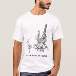 Camiseta Camisa-T de Lupines e Dandelions PEI