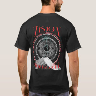 Camiseta Camisa-T De Luz Gótica De Visão Quebrada