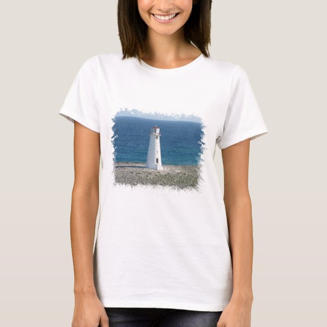 Camiseta Camisa-T de manga comprida do farol (Frente)