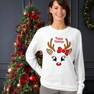 Camiseta Camisa-T de manga comprida para uma gata