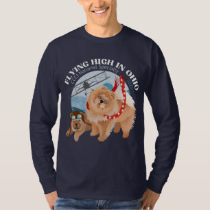 Camiseta Camisa-T de manga longa - Escuro com logotipo