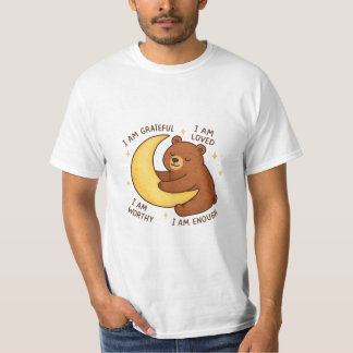 Camiseta Camisa-T de Manifestação de Urso-Lua