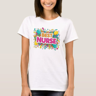 Camiseta Camisa-T de melhor enfermeira