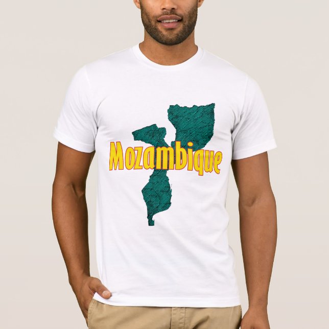 Camiseta Camisa-T de Moçambique (Frente)