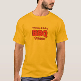 Camiseta Camisa-T de molho BBG picante e suave