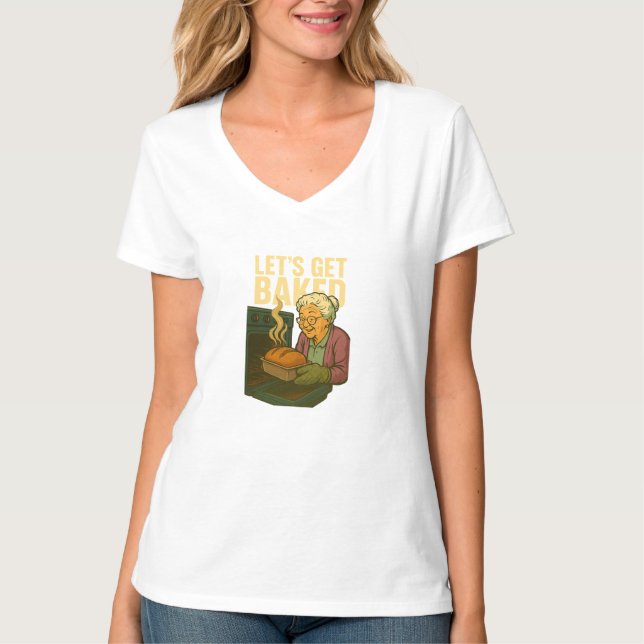 Camiseta Camisa-T de mulher nua e vamos (Frente)