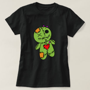 Camiseta Camisa-T de mulher verde Voo Doo