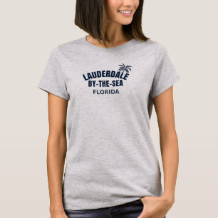 Camiseta Camisa-T de mulheres da Flórida Lauderdale By-The-