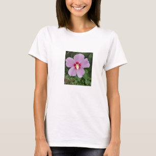 Camiseta Camisa-T de mulheres do Hibiscus Rosa