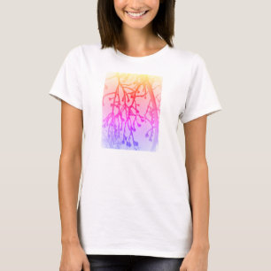 Camiseta Camisa-T de neve abstrato