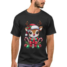 Camisa-T de Névoa de Natal Bonita