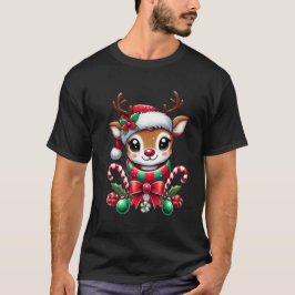 Camiseta Camisa-T de Névoa de Natal Bonita