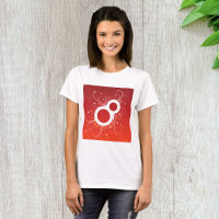 Camisa-T de Oito Mulheres Decorativas