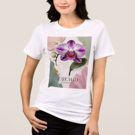 Camiseta Camisa-T de orquídea elegante