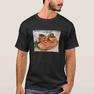 Camiseta Camisa-T de Peixe mais Rápido (escuro)