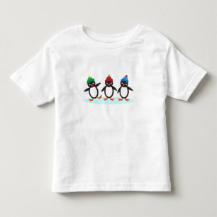 Camiseta Camisa-T de Pequeno Pinguim Bonito