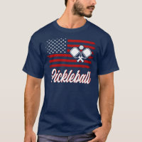 Camisa-T de Pickleball Red Flag Americano Red Whit