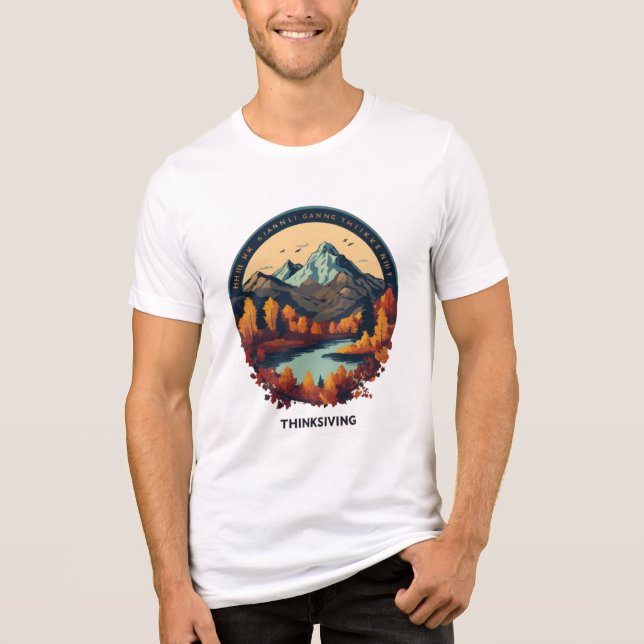 Camiseta Camisa-T de Picos Majestosos - Aguardam Aventura (Frente)