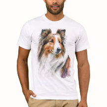 Camisa-T de pintura de Sheltie Sable