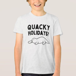 Camiseta Camisa-T de Platypus Holidays Quacky
