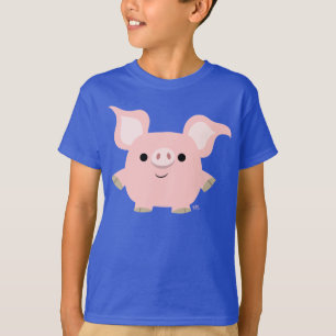 Camiseta Camisa-T de Porco Menor Bonito