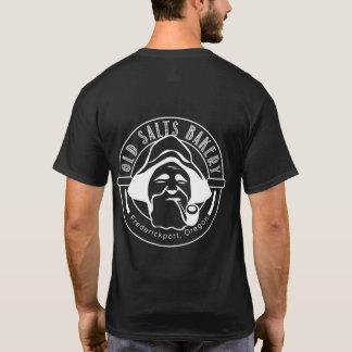 Camiseta Camisa-T de Preto Homens Idosos