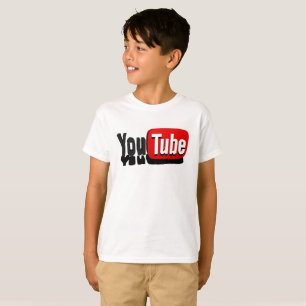 Camiseta Camisa-T de roupas temáticas do YouTube