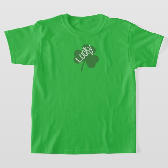 Camiseta Camisa-T de São Patrick, um trevo sortudo (Postura )